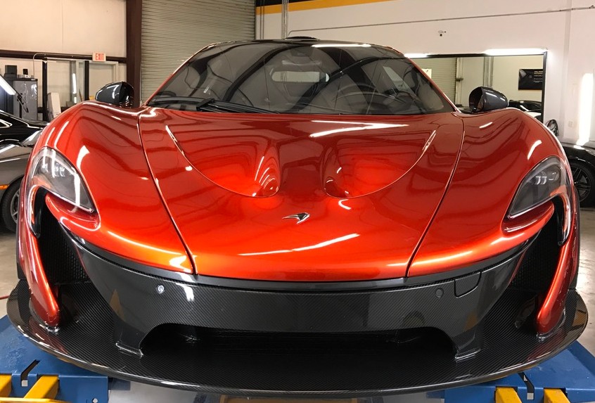 Paint protection film on a Mclaren 650.